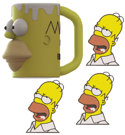 Homer can cup - Workspace Design Challenge 3d model