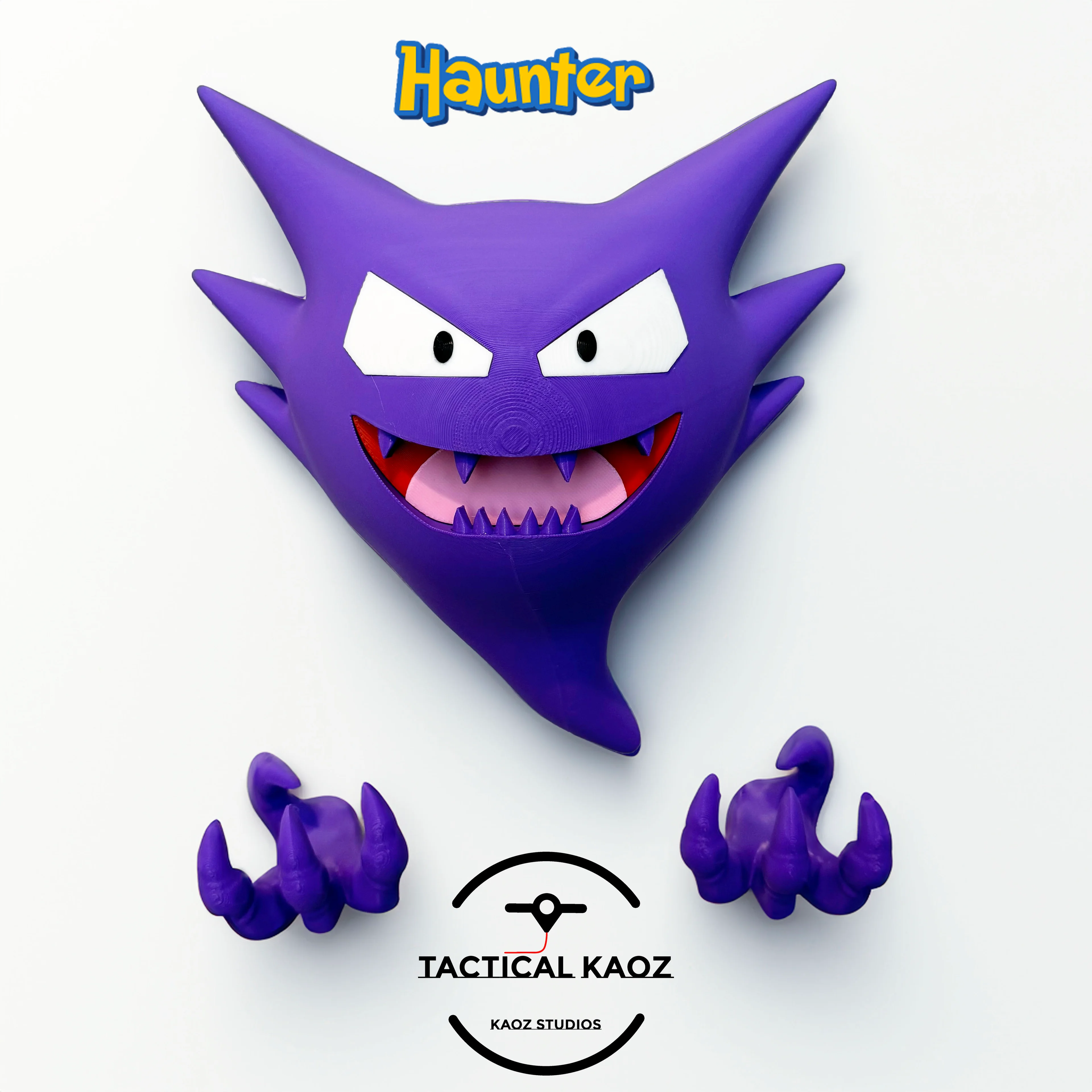 Haunter Pokemon Wall Mounted - Parted Out 3d model
