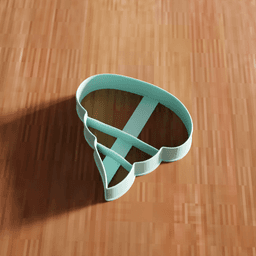 Poop Emoji Cookie Cutter Stamp Utensil 3d model