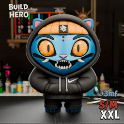 Derpy Urban Vibes: Build-a-Hero β Street Cat Figure no ams 3d model