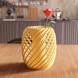 Helical Spiral Lattice Vase 3d model