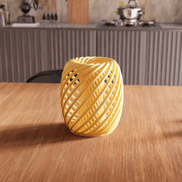 Helical Spiral Lattice Vase 3d model