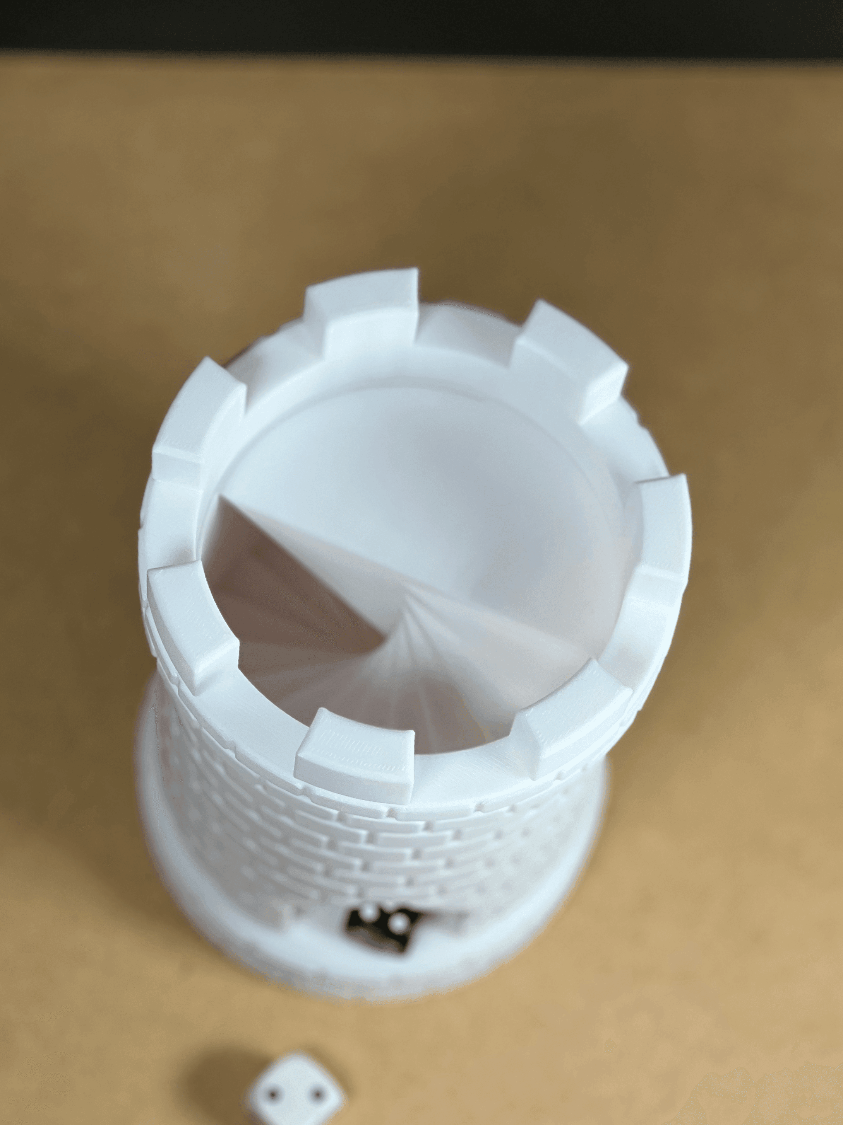 Turret Dice Tower With Hidden Storage Tray. 3d model