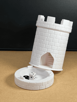 Turret Dice Tower With Hidden Storage Tray. 3d model