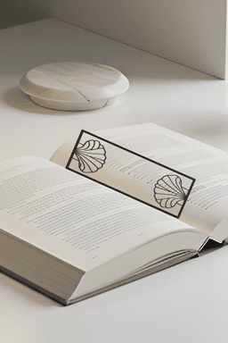 Seashell Bookmark, Creativity Bookmark, Gift Idea 3d model
