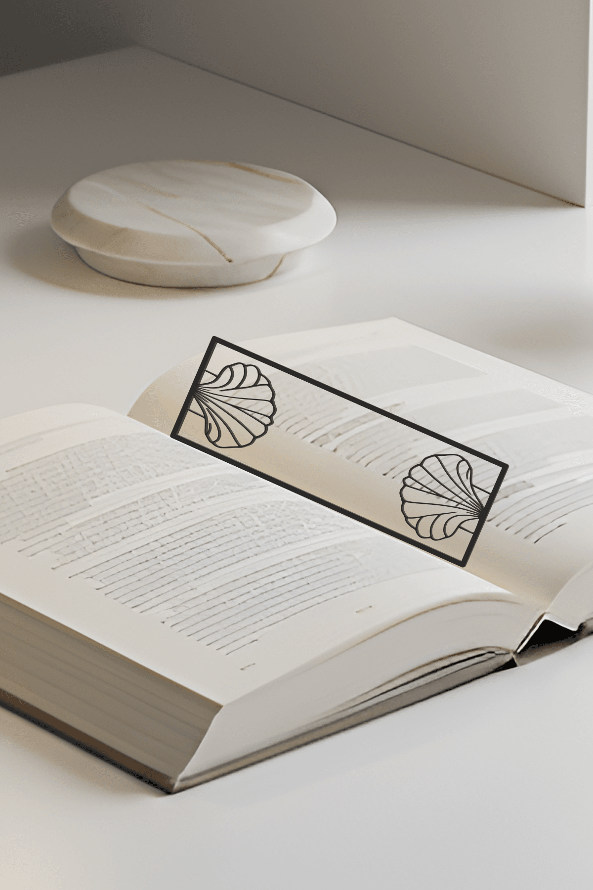 Seashell Bookmark, Creativity Bookmark, Gift Idea 3d model