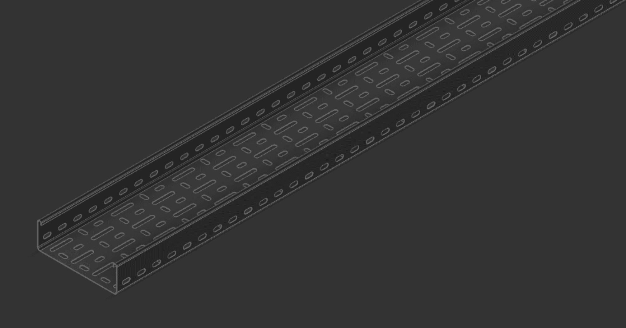 Cable Tray 150mm x 3000mm TYPE2 3d model