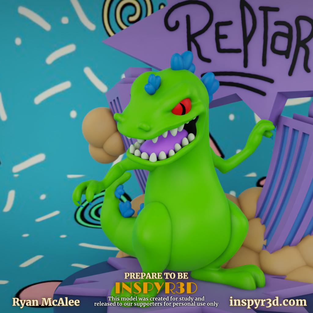 Reptar On Stage 3d model