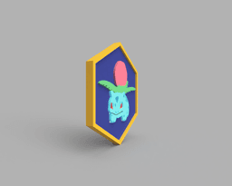 Ivysaur Pokemon PokeCoin STL 3d model