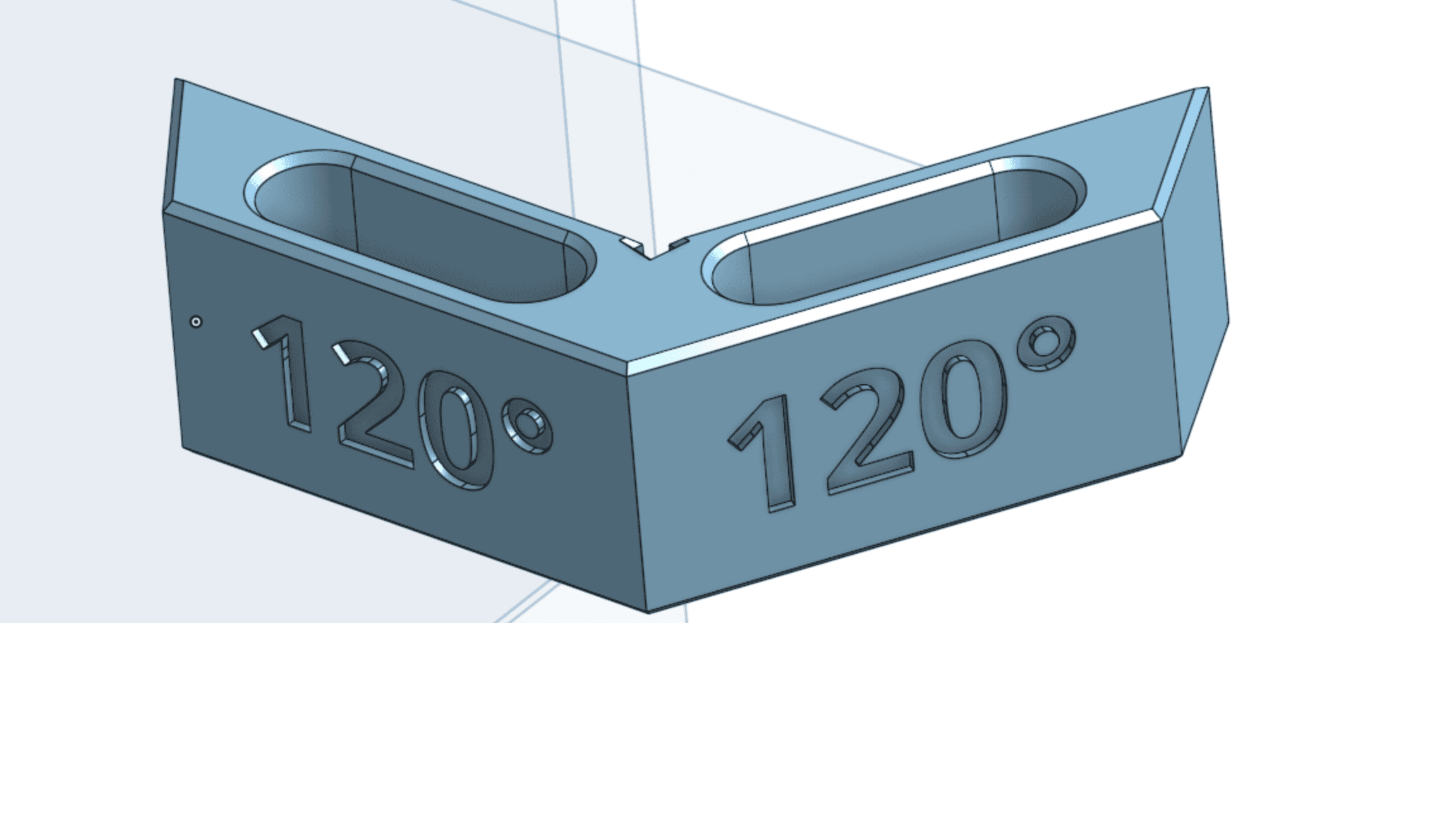 Hex Angle for Clamps - 120 Degrees 3d model