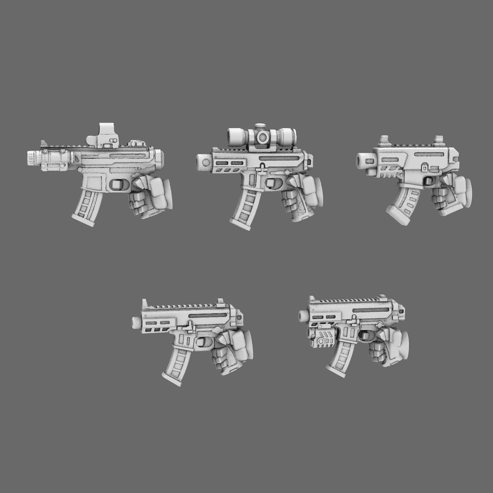 Space Knights MPX Style Pistol RIGHT 3d model
