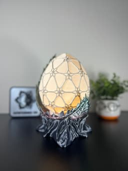 Dragon Egg Lamp 3d model