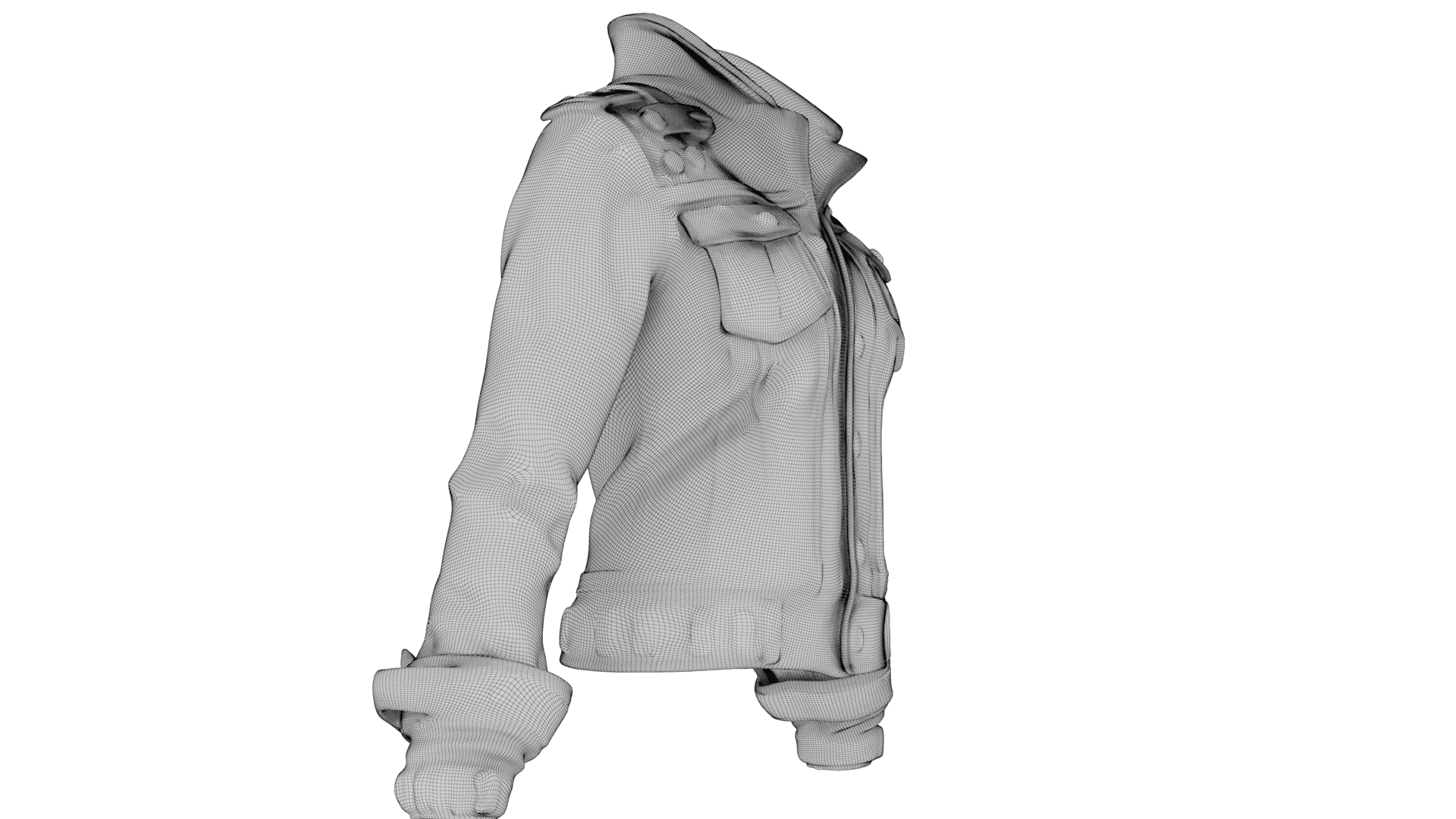 Denim Jacket 3d model