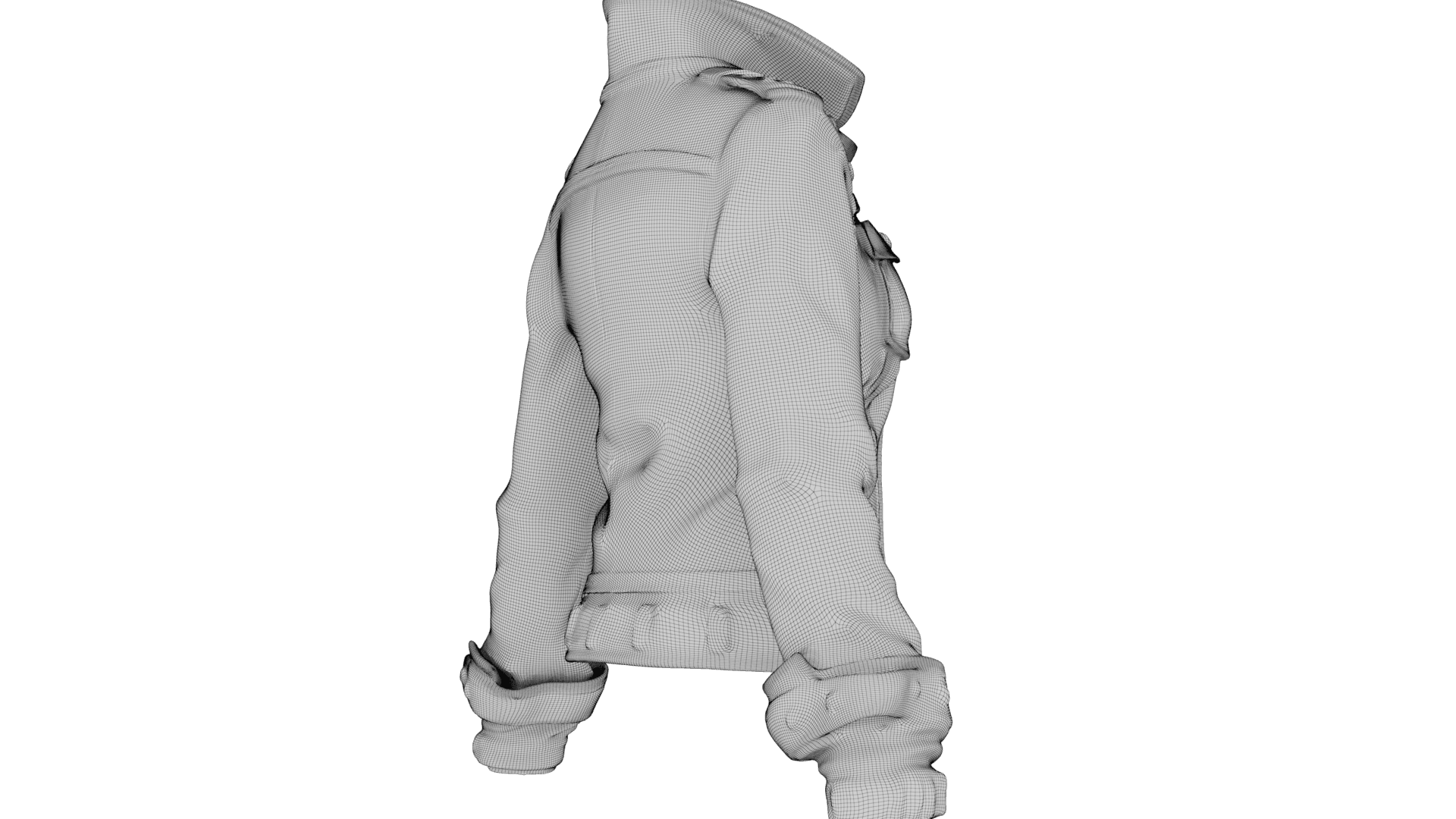 Denim Jacket 3d model