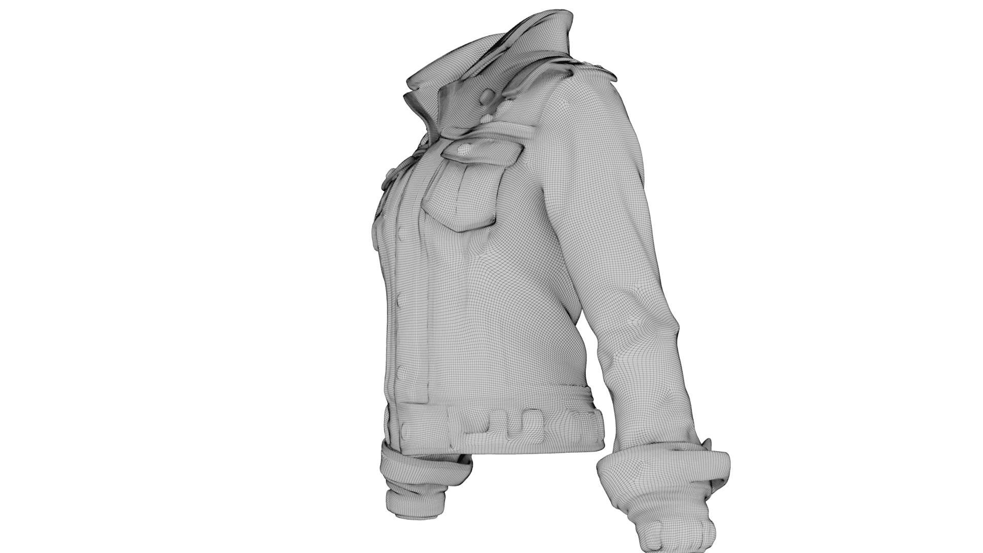 Denim Jacket 3d model