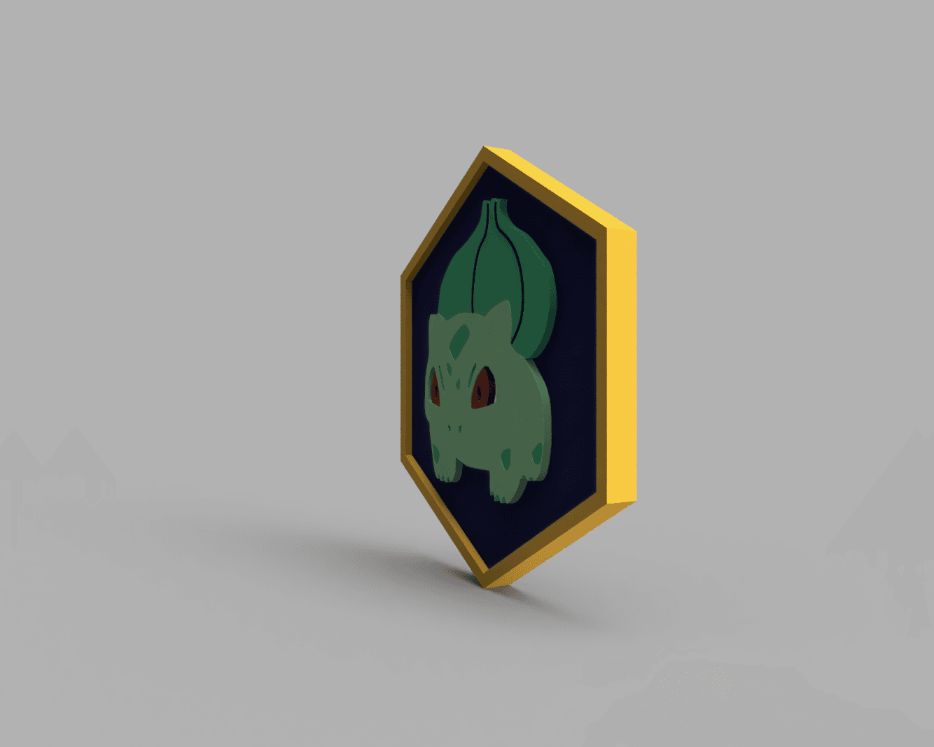 Bulbasaur Pokemon PokeCoin STL 3d model