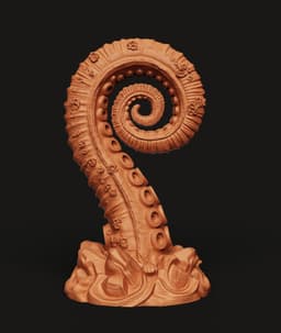 Kraken Tentacle Headphone Stand | Deep Ocean Decor 3d model