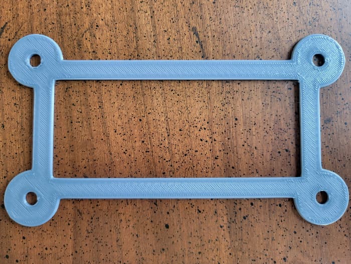 Motorcycle License Plate Support 3d model