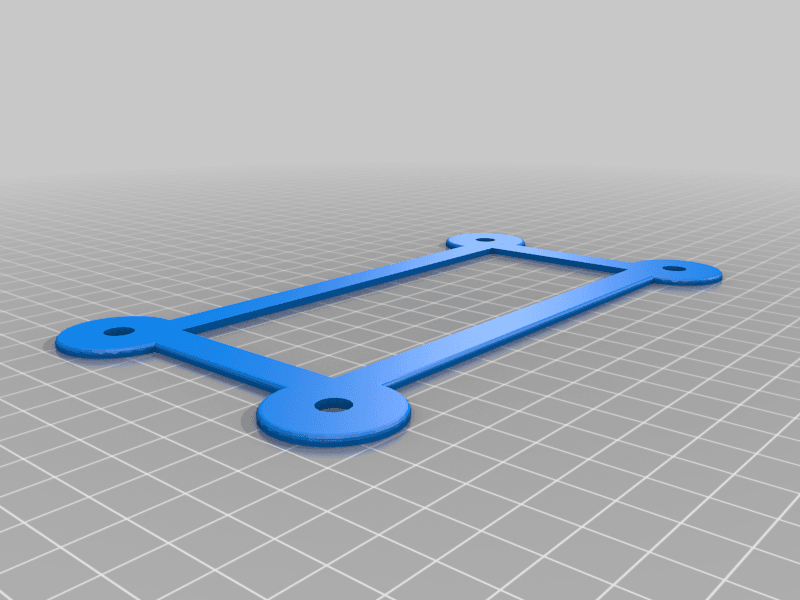 Motorcycle License Plate Support 3d model