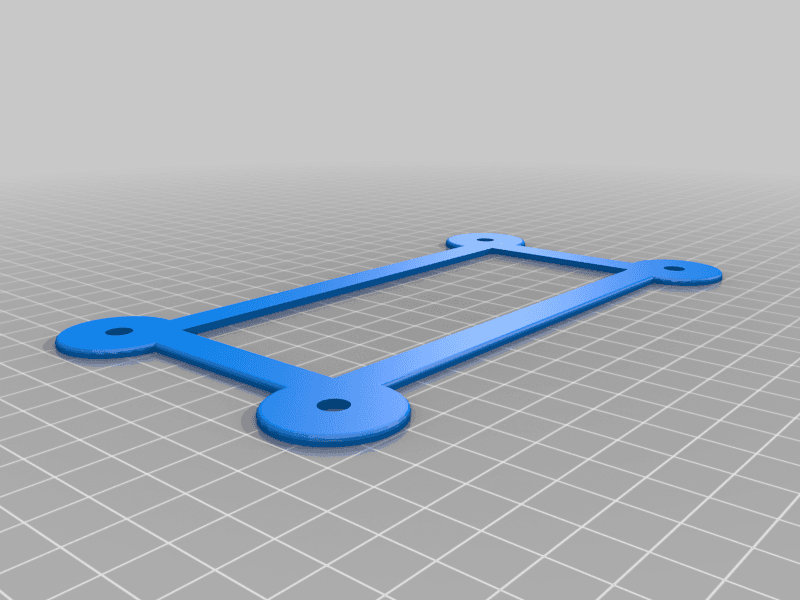Motorcycle License Plate Support 3d model