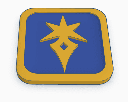 Final Fantasy 14 job coaster dark knight 3d model