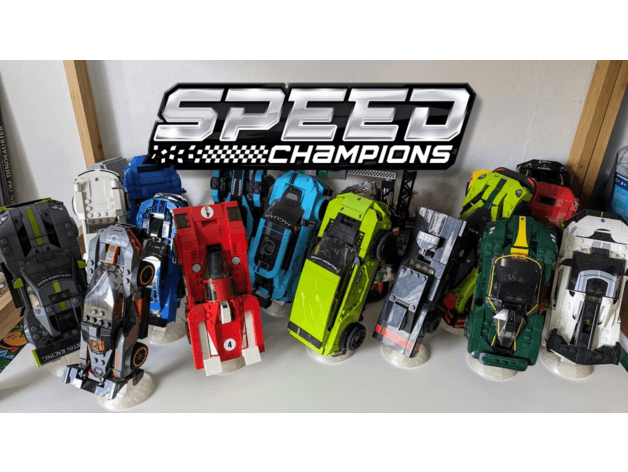 LEGO Speed Champion display stand 3d model