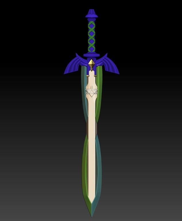 Fierce-Master Sword 3d model