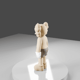 Regular show Rigby x Kaws 3d model