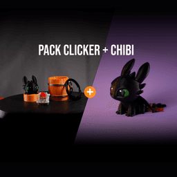 Pack Toothless | Chibi + clicker 3d model