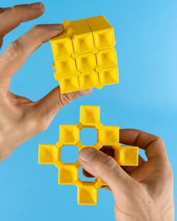Auxetic Cubes // 20mm 3x3 Stacked & Tapered 3d model