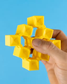 Auxetic Cubes // 20mm 3x3 Stacked & Tapered 3d model