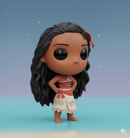 MOANA KAWAII – COLLECTIBLE 3D FIGURE 3d model