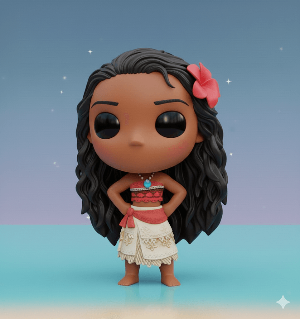 MOANA KAWAII – COLLECTIBLE 3D FIGURE 3d model