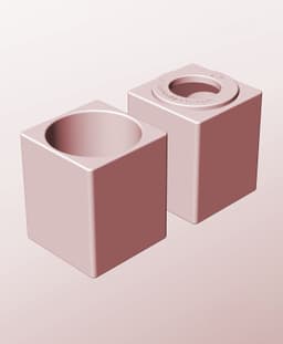 CS68-90-P Stacking pierced component box bin for makers 3d model