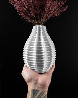 Ribbed Flower Vase by MODERN MACHINE 3d model