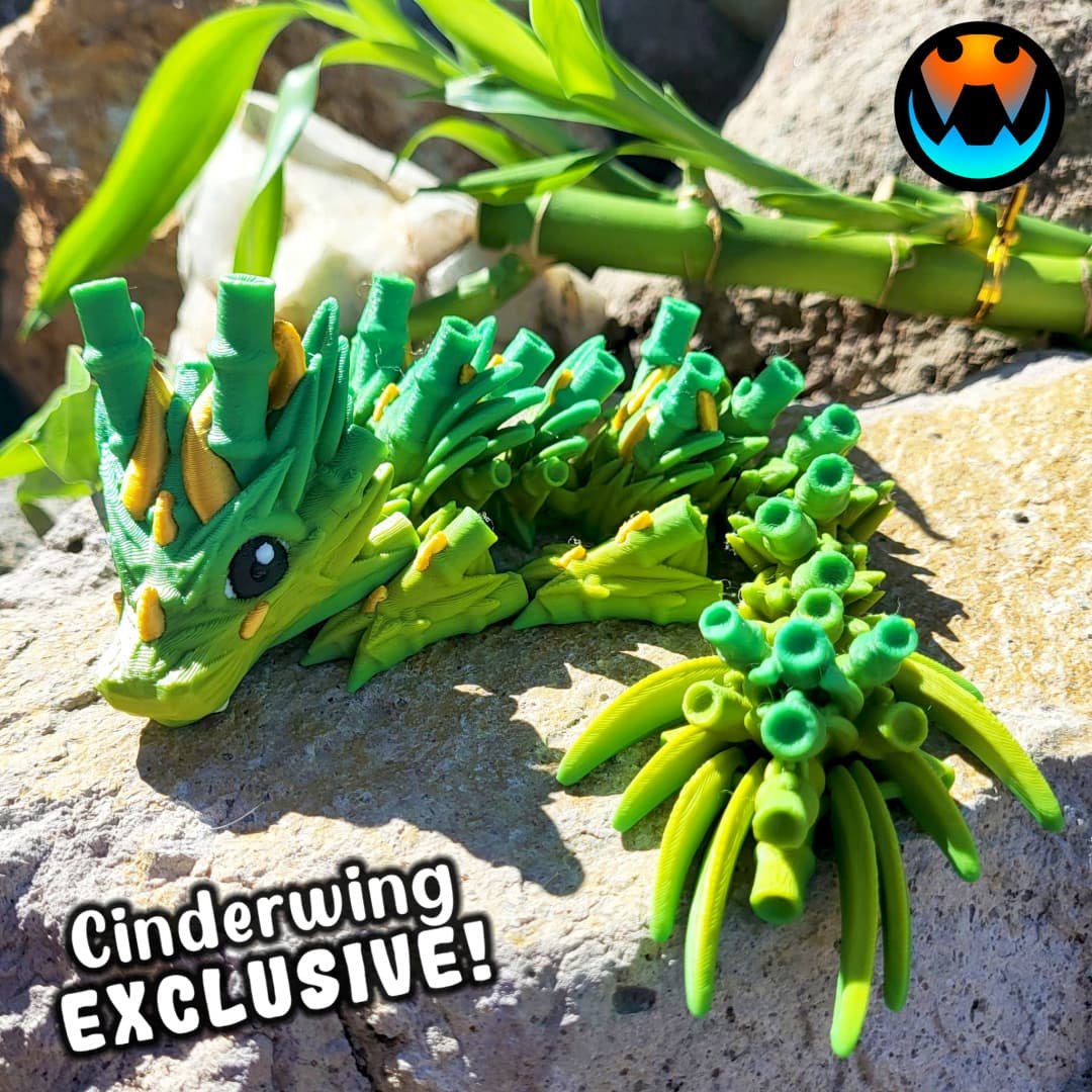 Baby Bamboo Dragon 3d model
