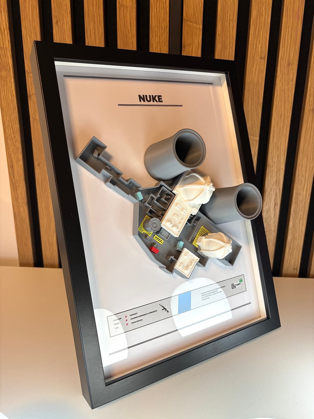 Nuke Fan 3D Printed Gaming Map