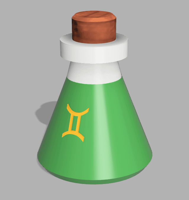 Stash Potion + Keychain (Gemini) 3d model