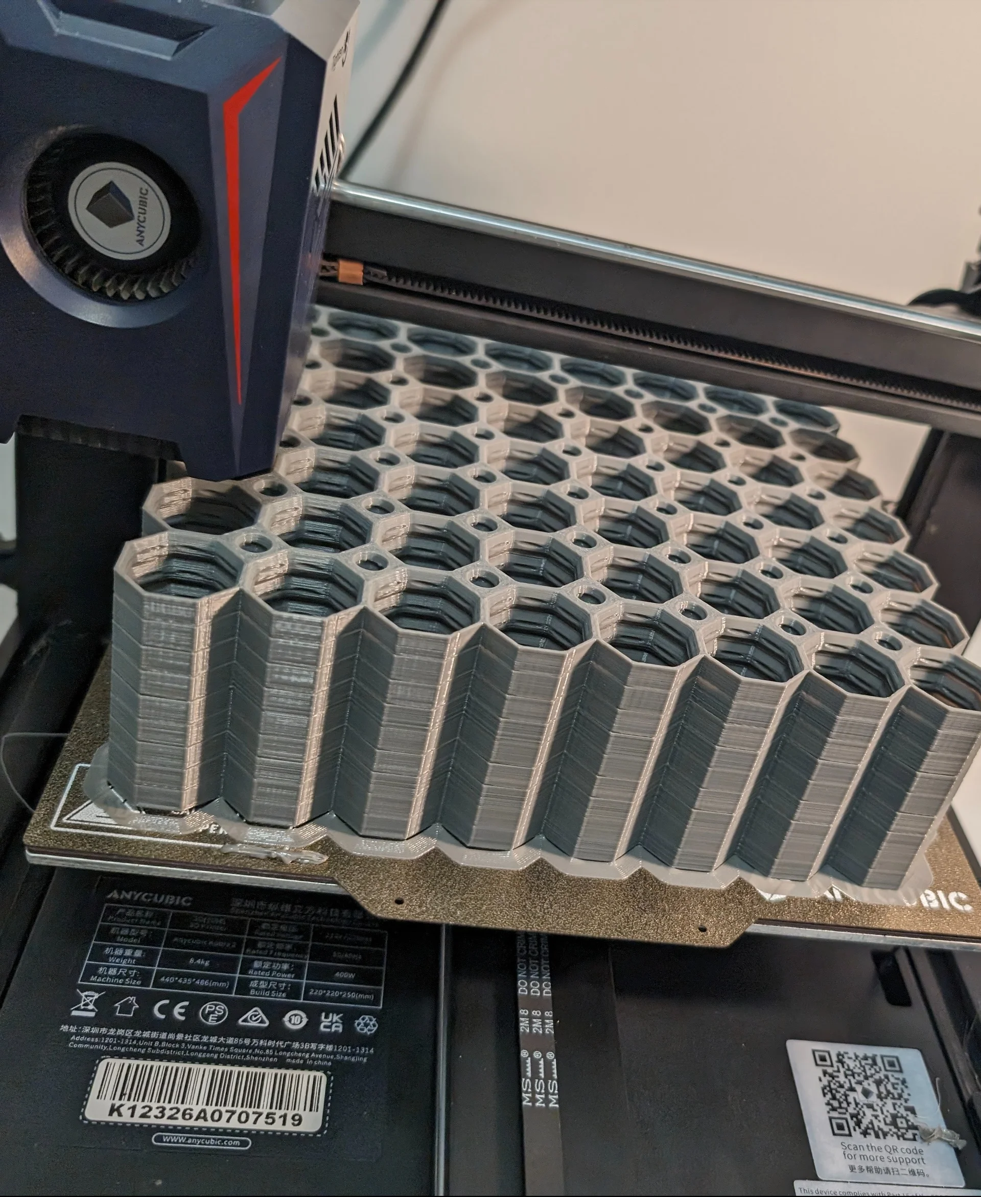 37 hours
Anycubic Kobra 2
Anycubic PLA+
215.73m filament used - about 80% of my spool
- used a brim as my first few test prints had issues adhering to print bed. Even though towards the end, it separated
removed them with a putty knife