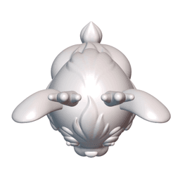 Cute Cryptid Fuzzy Jackalope Figure Adorable Fantasy Creature 3d model