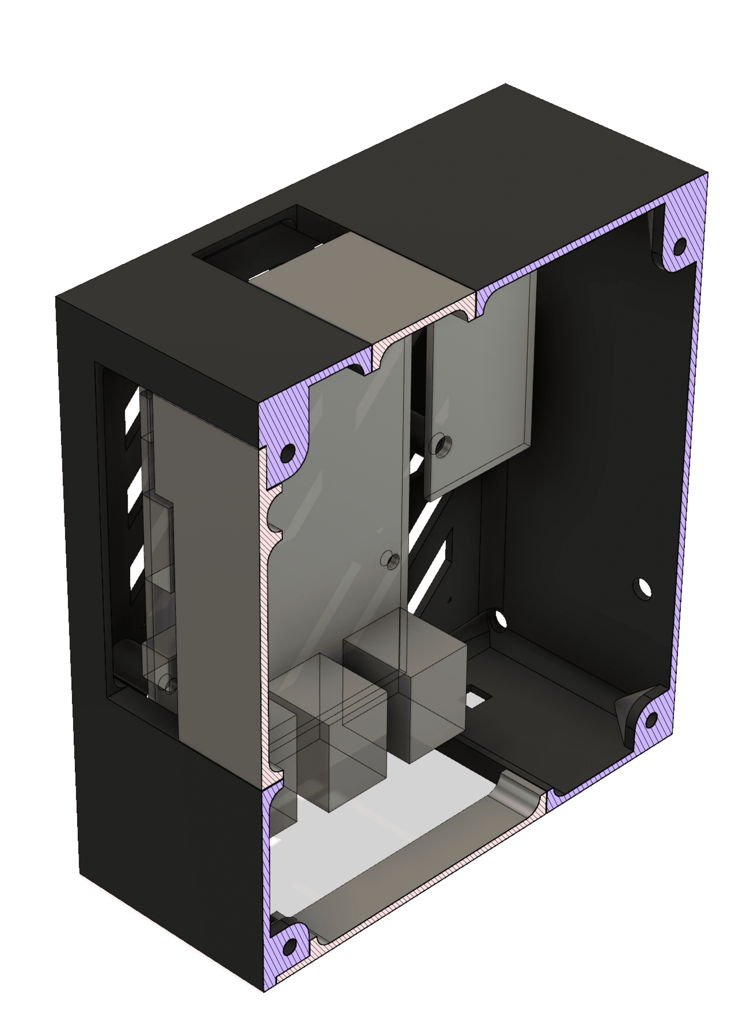 Prusa MK3S Raspberry Pi & Buck Converter Case 3d model