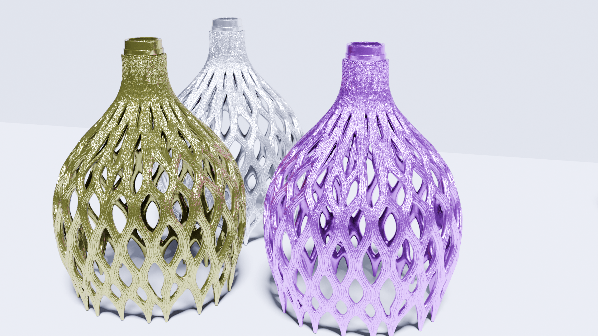Thistle Lantern 3D Printed Gothic Lattice Lamp Shade Floral Mesh Light Cover Modern Boho Home Decor 3d model
