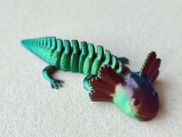 Cute Articulated Axalotl 3d model