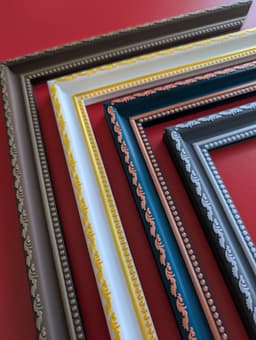 300 x 300mm Modular Picture Frame for Hueforge - SCROLL BEAD 3d model