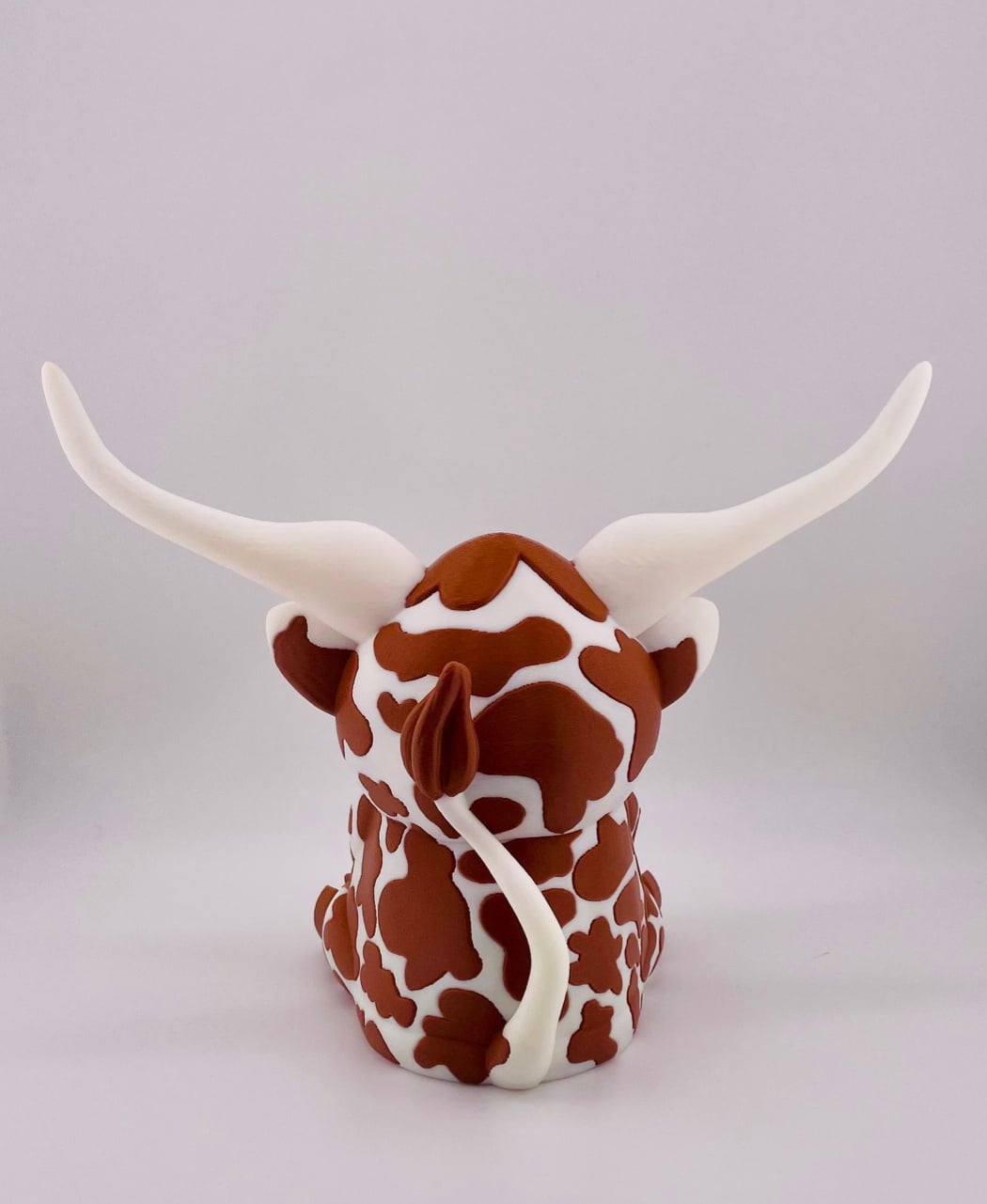 Texas Longhorn Cow Reading 3d model