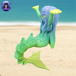 Chibi Mermaid 3d model
