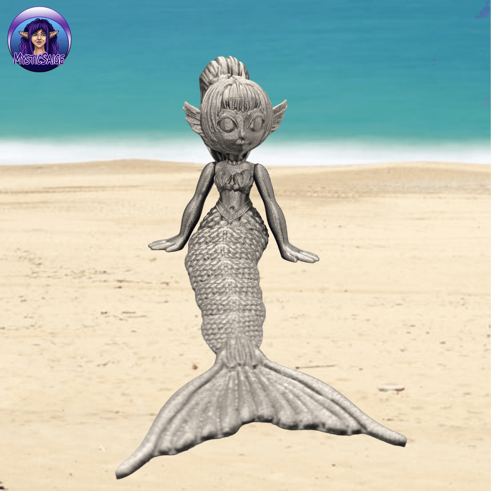 Mermaide Models Chibi Mermaid - 3D model by MysticSaige on Thangs