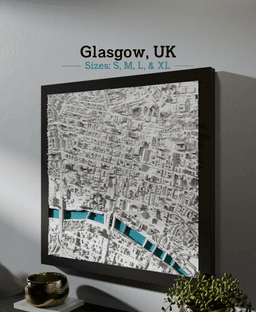 Glasgow, UK - S, M, L & XL 3d model