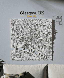 Glasgow, UK - S, M, L & XL 3d model