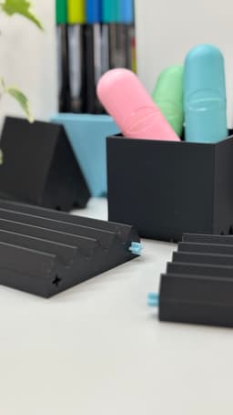 Fully Modular Desk Organizer - Including Customizable Parts! 3d model